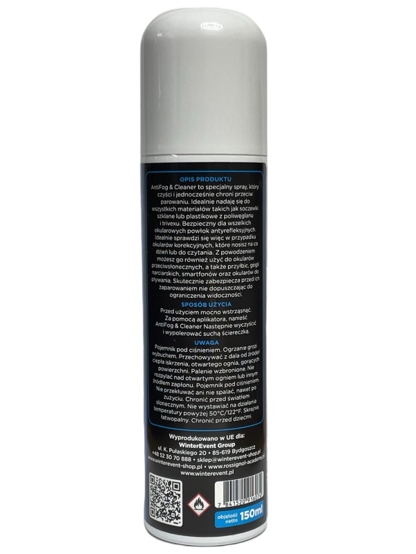 Spray do gogli Antifog & cleaner 150 ml