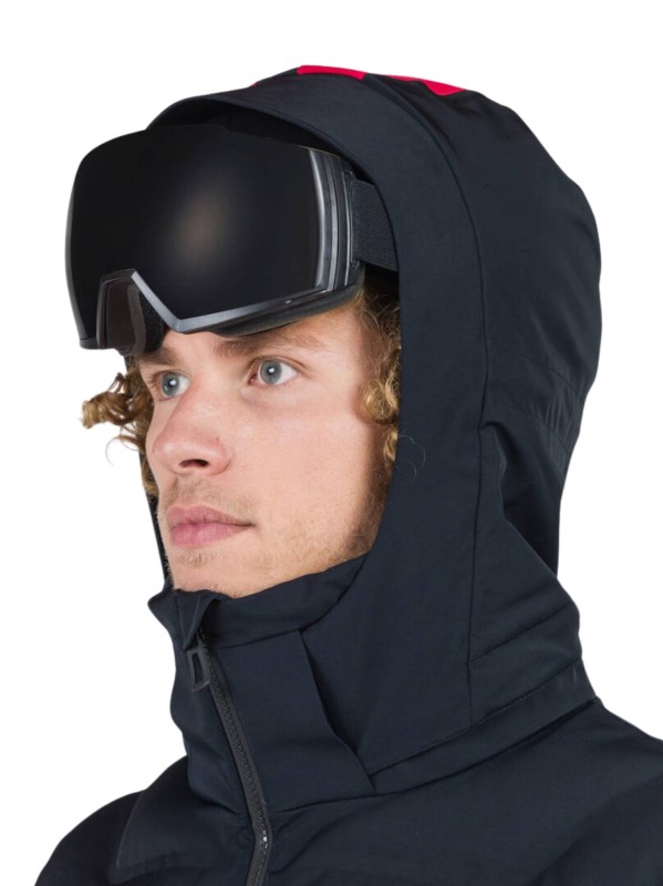Kurtka Narciarska Rossignol męska Blackside puffy JKT czarna