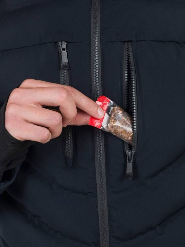 Kurtka Narciarska Rossignol męska Blackside puffy JKT czarna