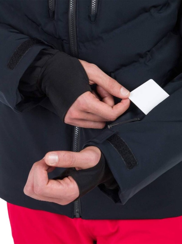 Kurtka Narciarska Rossignol męska Blackside puffy JKT czarna