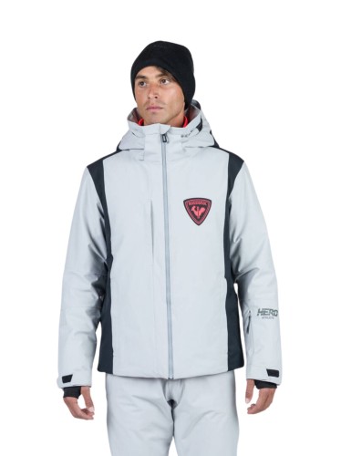 Kurtka Narciarska Rossignol męska Hero Velika JKT jasno-szara