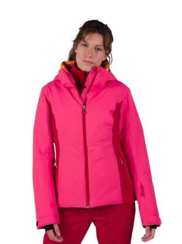 Kurtka Narciarska Rossignol damska W Velika JKT różowa
