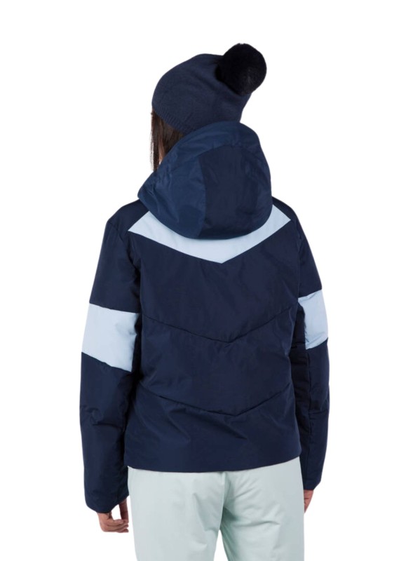 Kurtka Narciarska Rossignol damska W Wispile puffy JKT granatowa