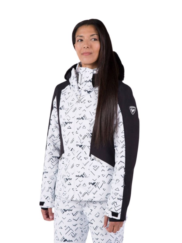 Kurtka Narciarska Rossignol damska W Saluver PR JKT biała