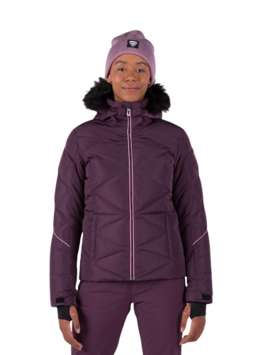 Kurtka Narciarska Rossignol damska W Staci pearly JKT fioletowa