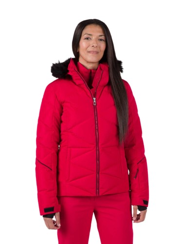 Kurtka Narciarska Rossignol damska W Staci pearly JKT czerwona