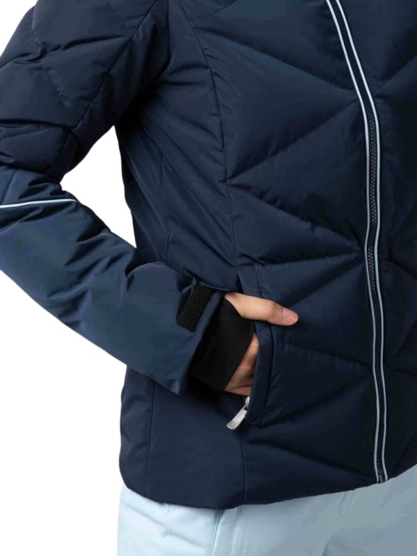 Kurtka Narciarska Rossignol damska W Staci pearly JKT granatowa