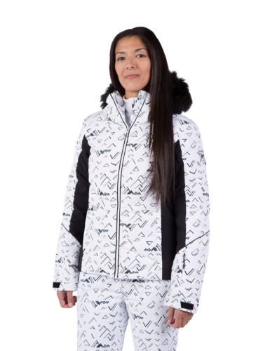Kurtka narciarska Rossignol damska W Staci PR Puffy JKT biała