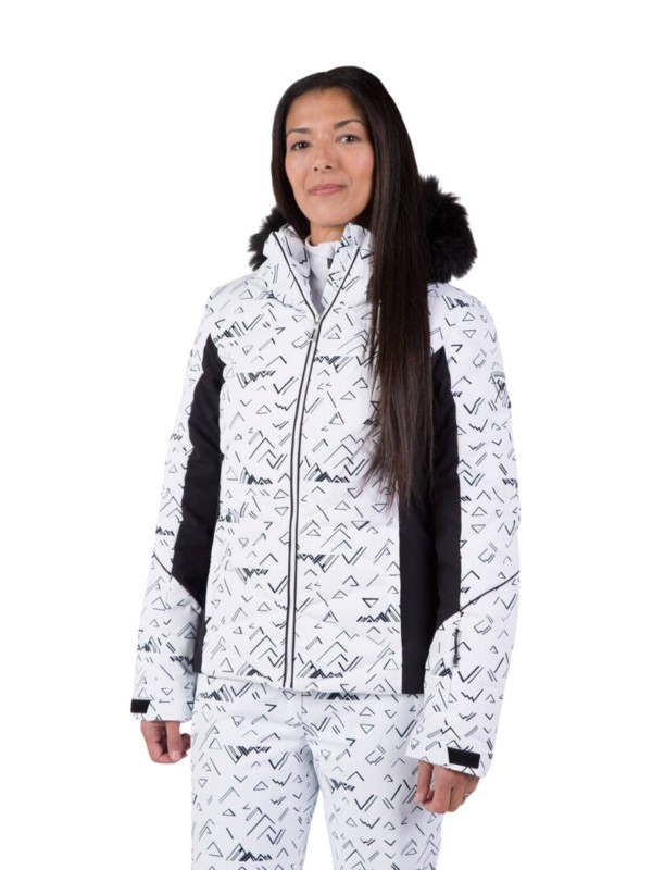 Kurtka narciarska Rossignol damska W Staci PR Puffy JKT biała