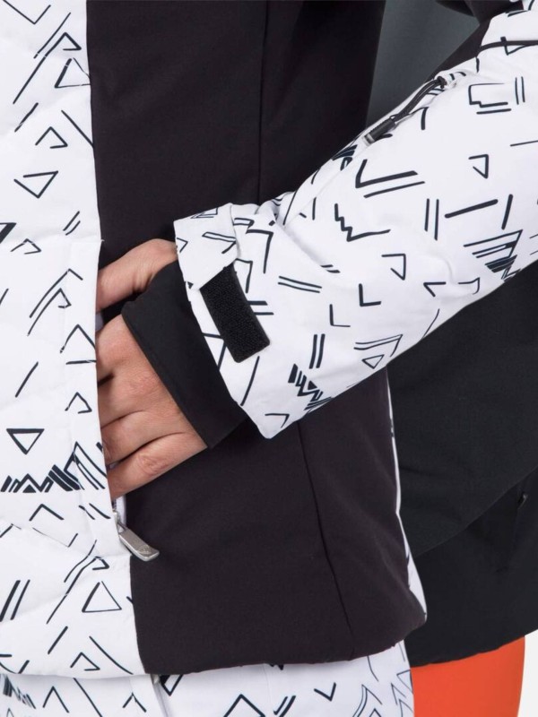 Kurtka narciarska Rossignol damska W Staci PR Puffy JKT biała