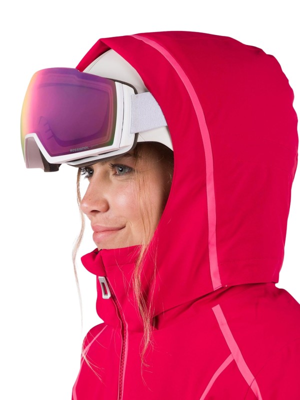 Kurtka narciarska Rossignol W Flat czerwona