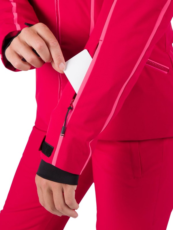 Kurtka narciarska Rossignol W Flat czerwona