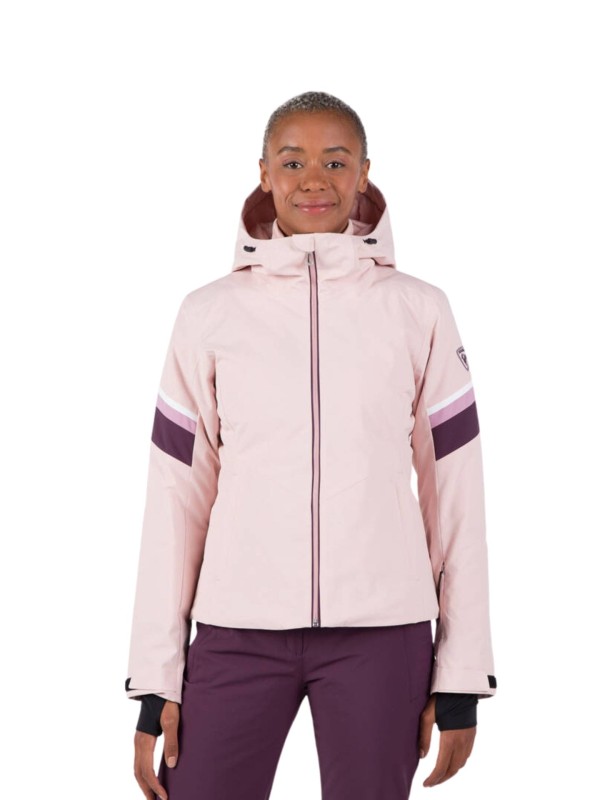 Kurtka narciarska Rossignol damska Strawpile JKT różowa