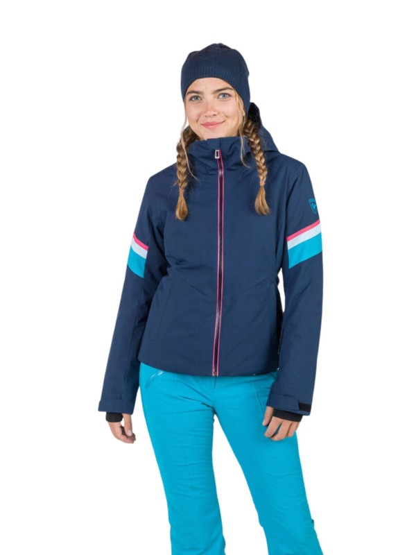 Kurtka narciarska Rossignol damska Strawpile JKT granatowa
