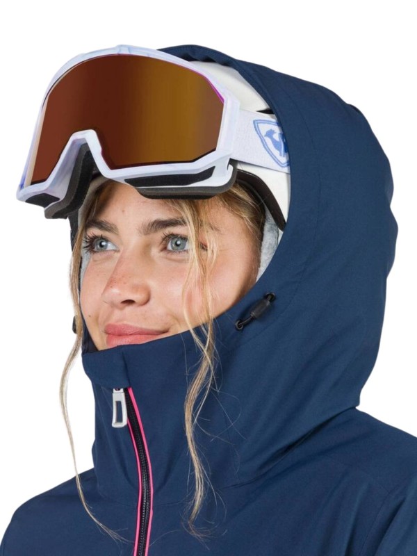 Kurtka narciarska Rossignol damska Strawpile JKT granatowa