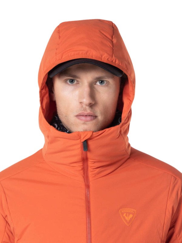 Kurtka narciarska Rossignol męska Opside Hoodie JKT pomarańczowa