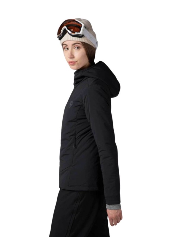 Kurtka narciarska Rossignol damska W Opside Hoodie JKT czarna