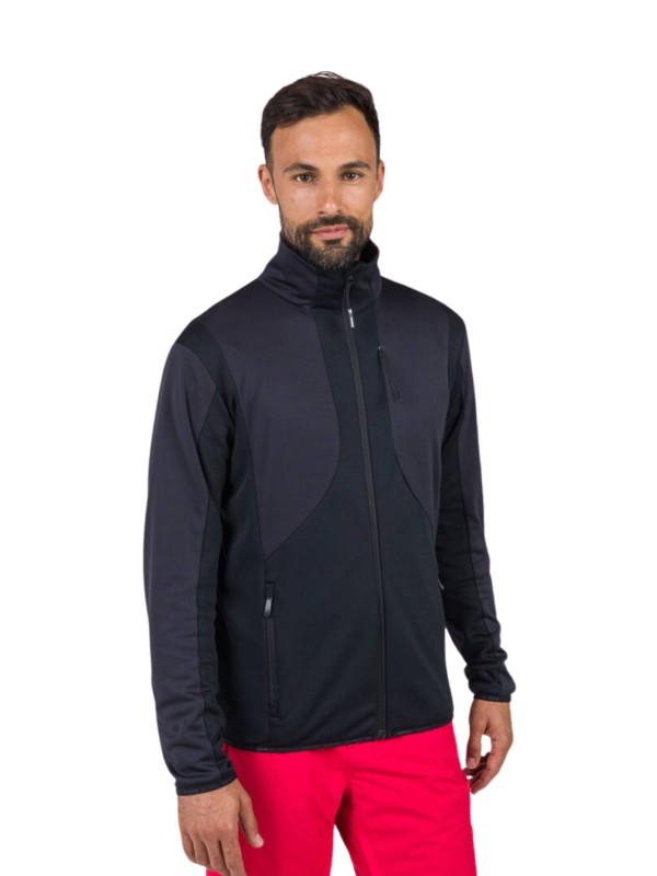 Bluza Rossignol męska Diretta Fleece FZ czarna