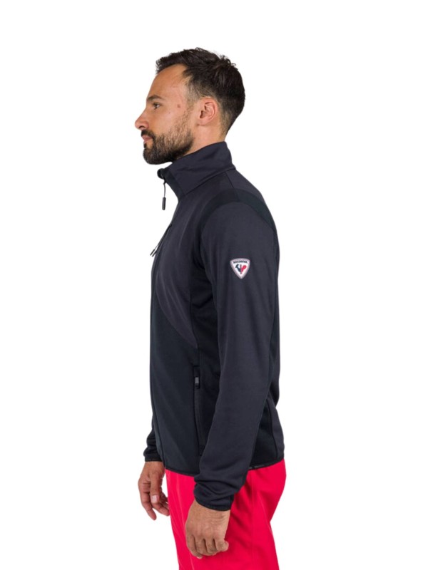 Bluza Rossignol męska Diretta Fleece FZ czarna