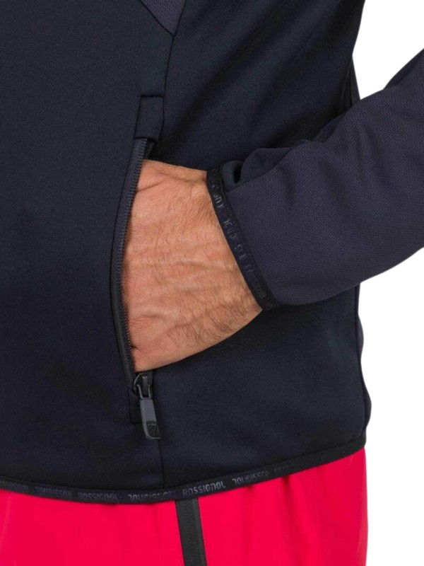 Bluza Rossignol męska Diretta Fleece FZ czarna