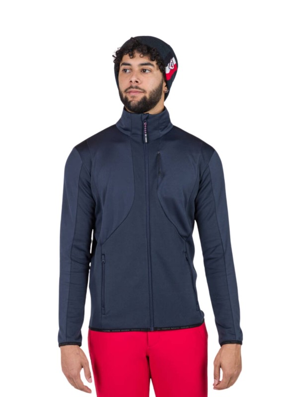 Bluza Rossignol męska Diretta Fleece FZ granatowa