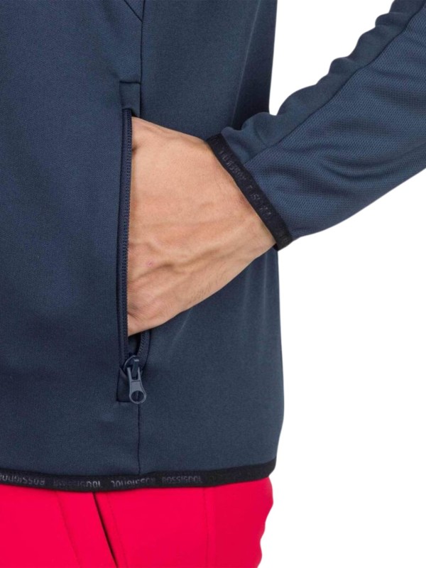 Bluza Rossignol męska Diretta Fleece FZ granatowa