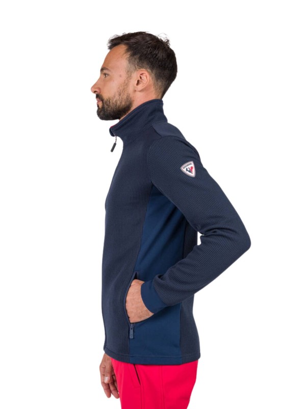 Bluza Rossignol męska Cieloalto Fleece FZ granatowa