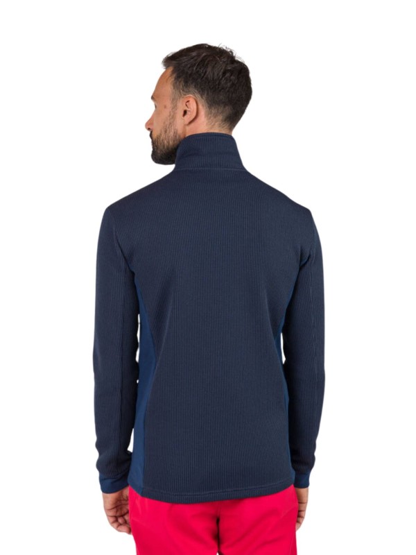 Bluza Rossignol męska Cieloalto Fleece FZ granatowa