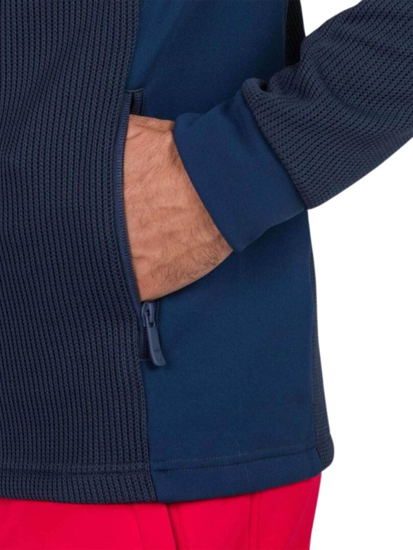 Bluza Rossignol męska Cieloalto Fleece FZ granatowa