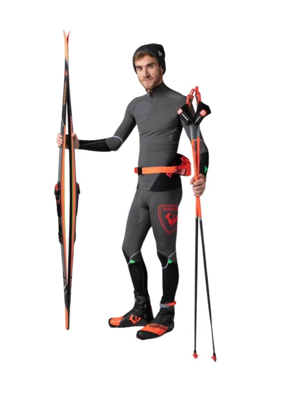 Legginsy Rossignol męskie Infini Compression Race Tights szare