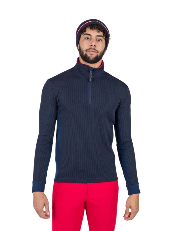 Bluza narciarska Rossignol męska Cieloalto Fleece HZ granatowa