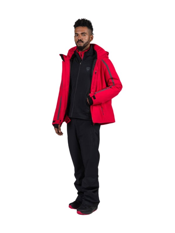 Bluza narciarska Rossignol męska Blackside Fleece FZ czarna