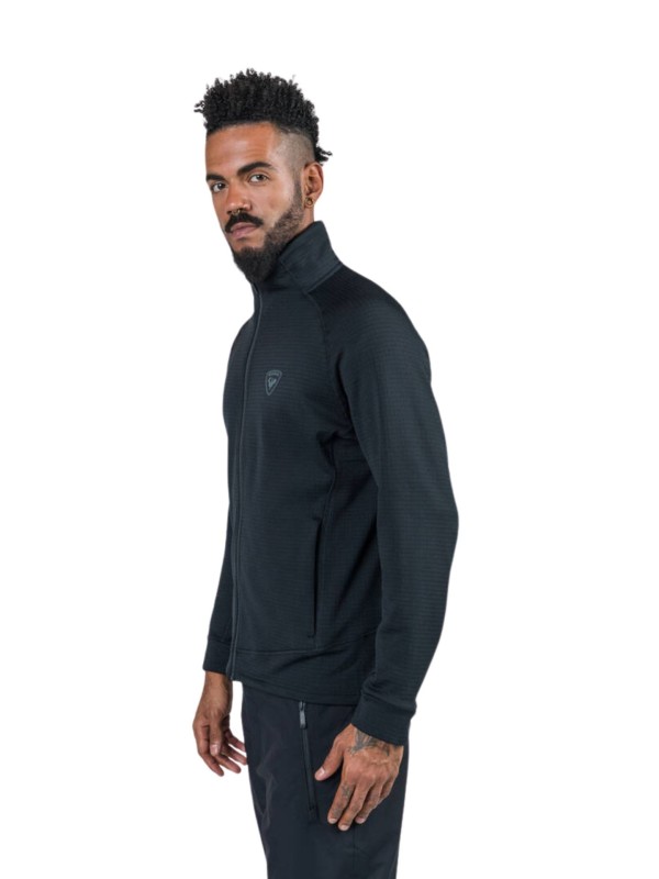 Bluza narciarska Rossignol męska Blackside Fleece FZ czarna