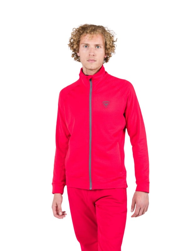 Bluza narciarska Rossignol męska Blackside Fleece FZ czerwona