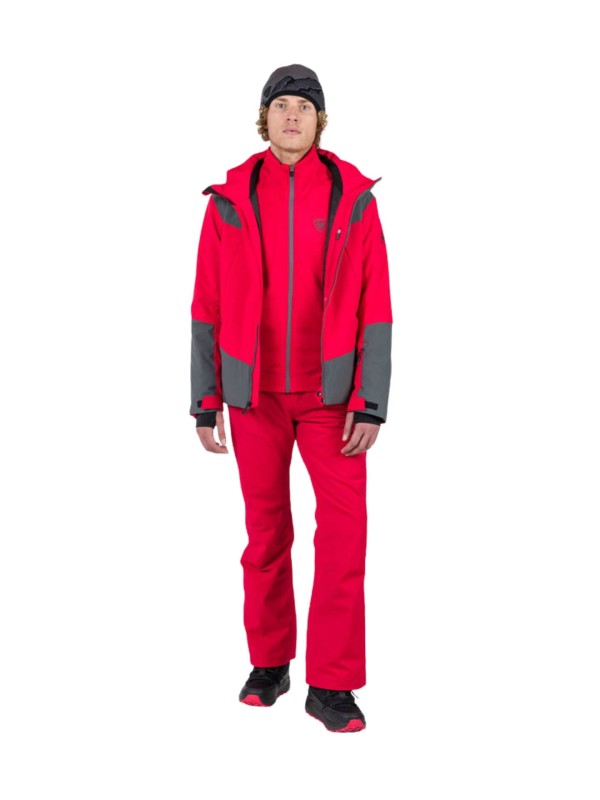 Bluza narciarska Rossignol męska Blackside Fleece FZ czerwona