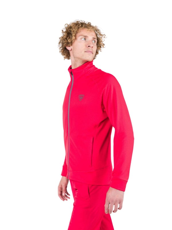 Bluza narciarska Rossignol męska Blackside Fleece FZ czerwona