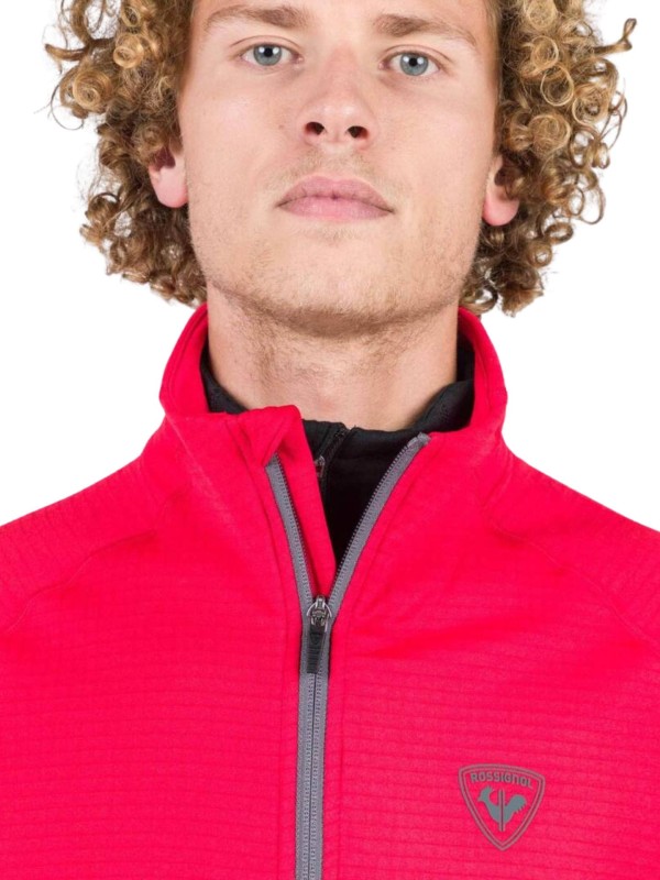 Bluza narciarska Rossignol męska Blackside Fleece FZ czerwona