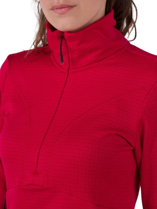 Bluza Rossignol W Blackside Fleece HZ czerwona