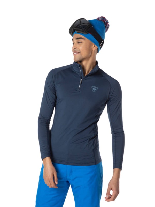 Koszulka termoaktywna Rossignol Classique 1/2 Zip granatowa