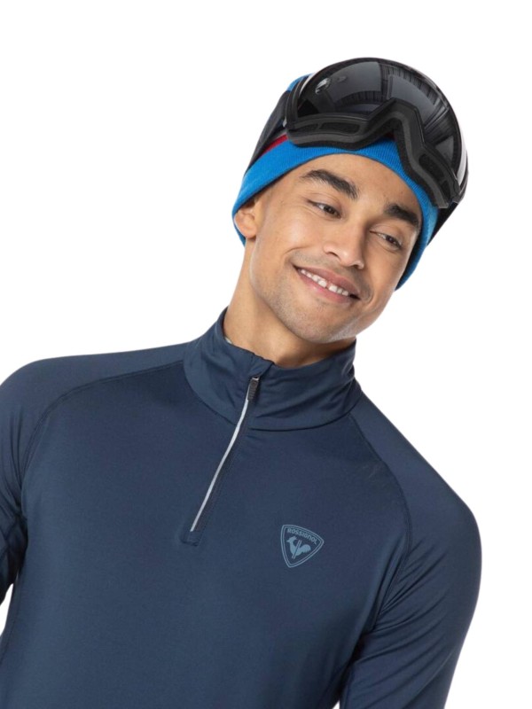 Koszulka termoaktywna Rossignol Classique 1/2 Zip granatowa