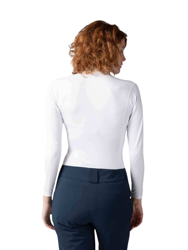 Koszulka termoaktywna Rossignol W Classique 1/2 Zip biała