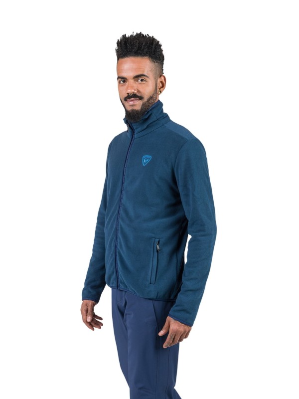 Bluza Rossignol męska Strawpile Fleece FZ granatowa
