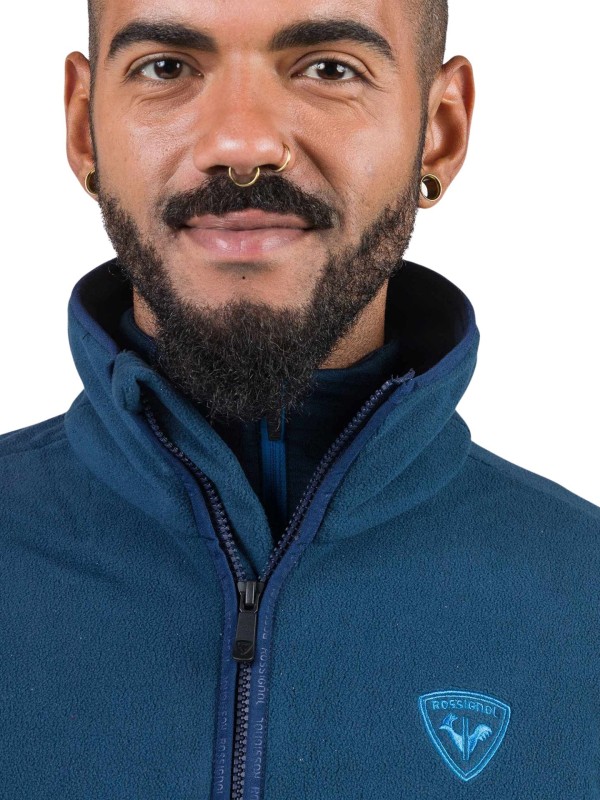 Bluza Rossignol męska Strawpile Fleece FZ granatowa