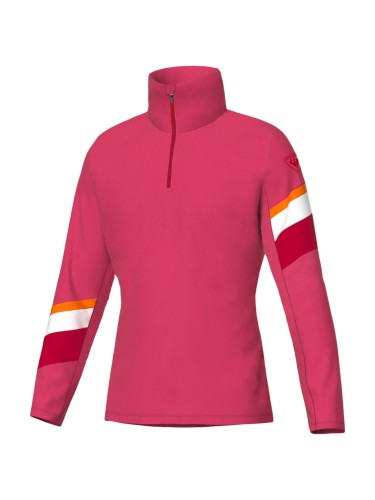 Bluza Rossignol damska W Strawpile Fleece FZ czerwona