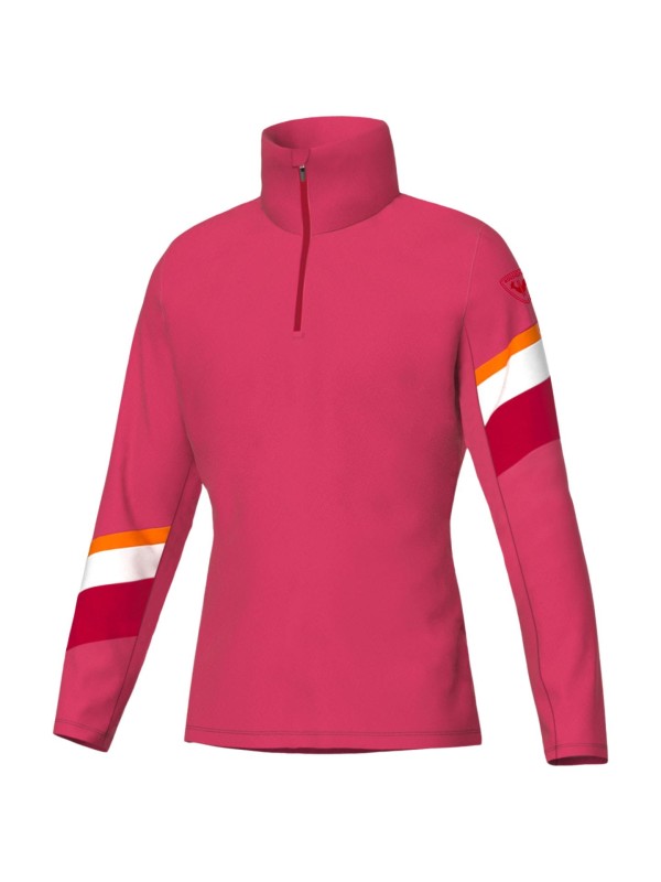 Bluza Rossignol damska W Strawpile Fleece FZ czerwona
