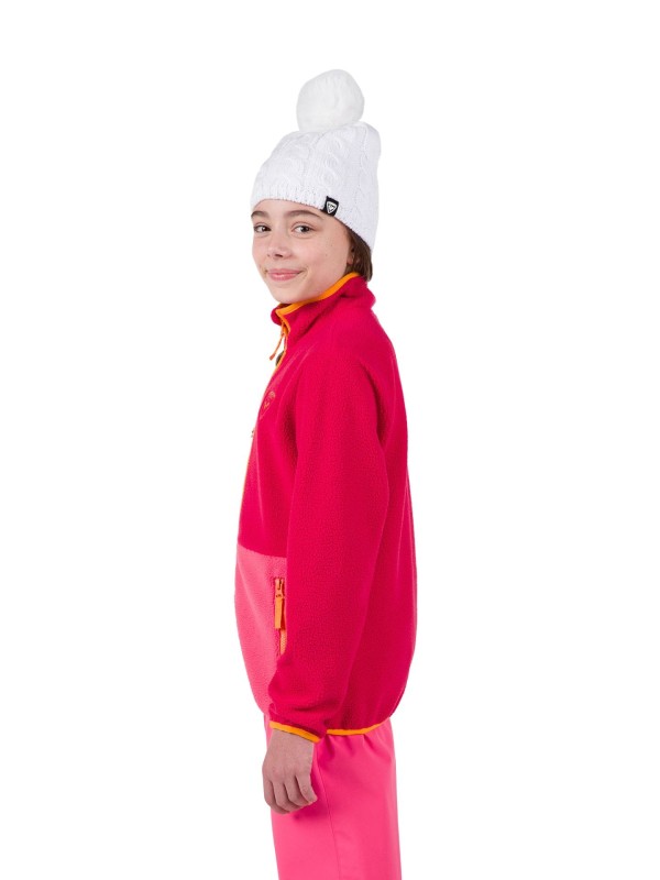 Bluza Rossignol JR Alltrack Fleece różowa