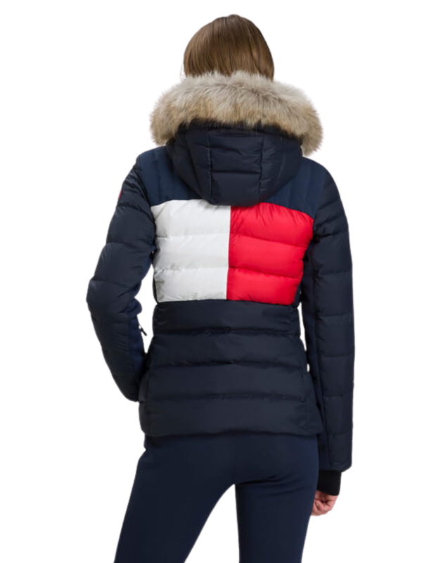 KURTKA TOMMY HILFIGER x ROSSIGNOL W FLAG E-FUR DOWN JKT