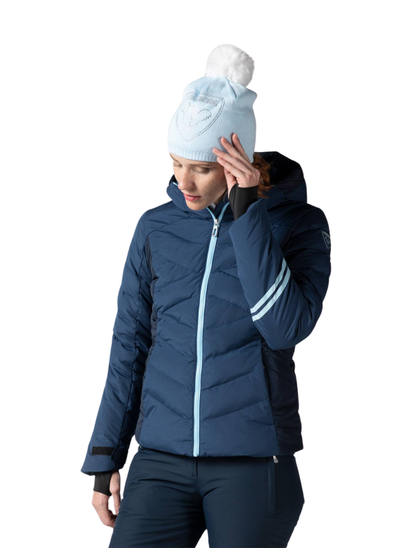 Kurtka narciarska Rossignol W Courbe granatowa