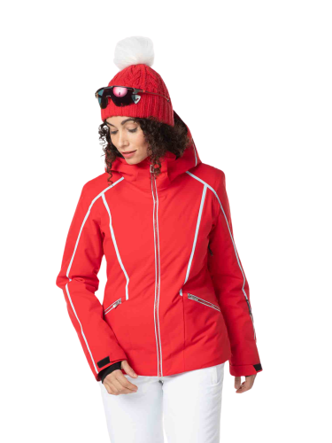 Kurtka narciarska Rossignol W Flat czerwona