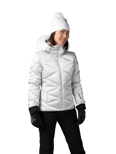 Kurtka narciarska Rossignol W Staci Metallic srebrna